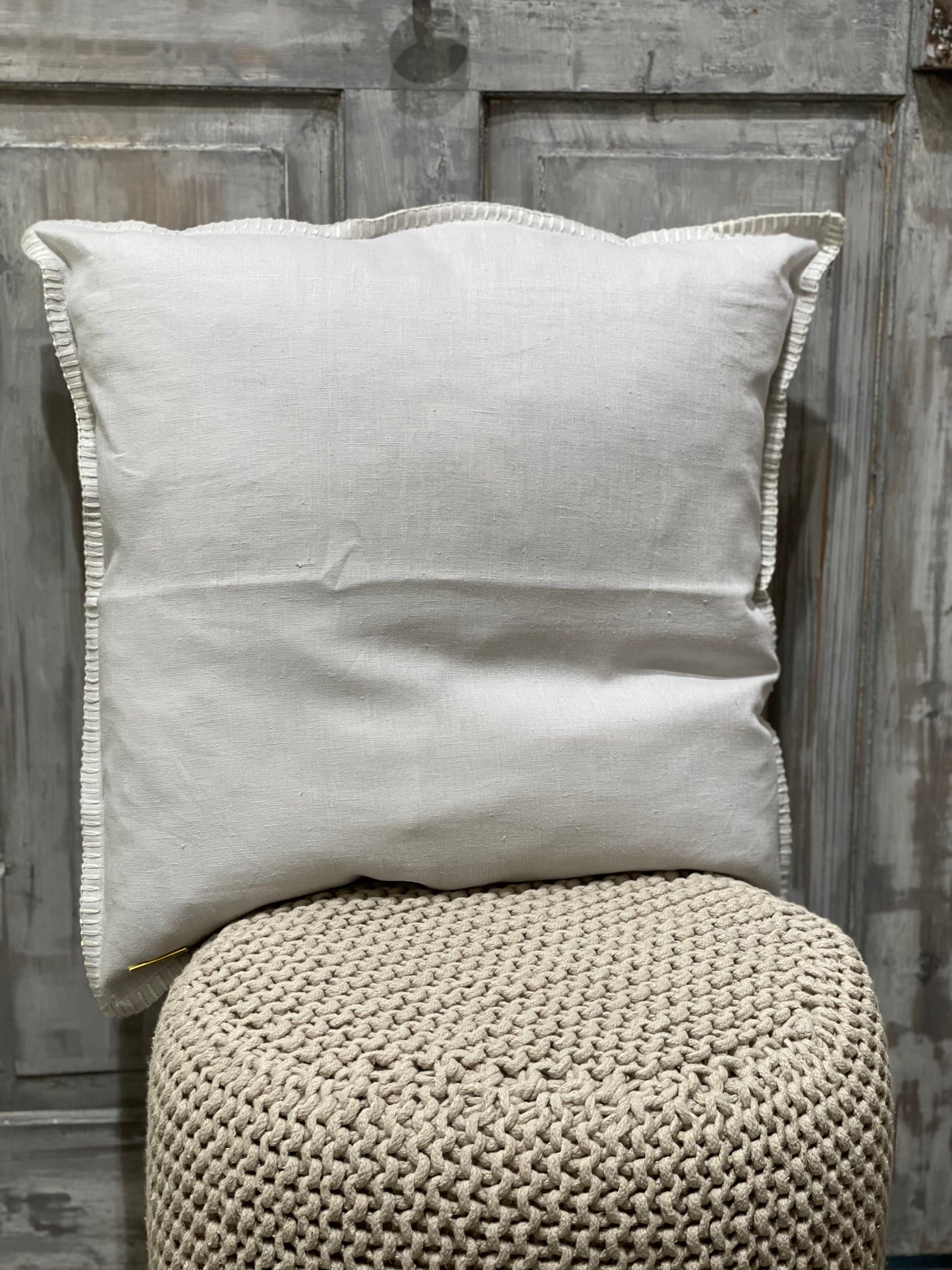 Leinenkissen Peter Dahlenburg hellgrau